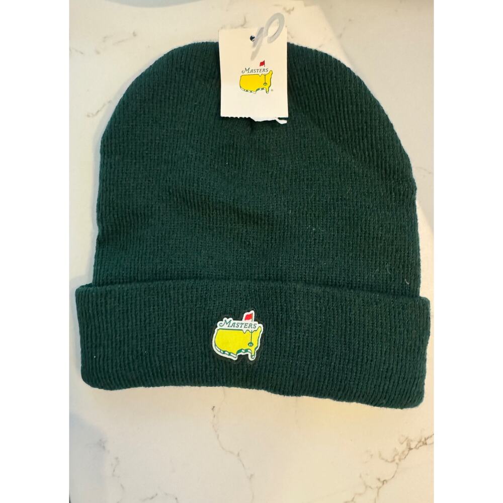 Masters golf Winter Hat Beanie green embroidered logo 2025 pga new NWT